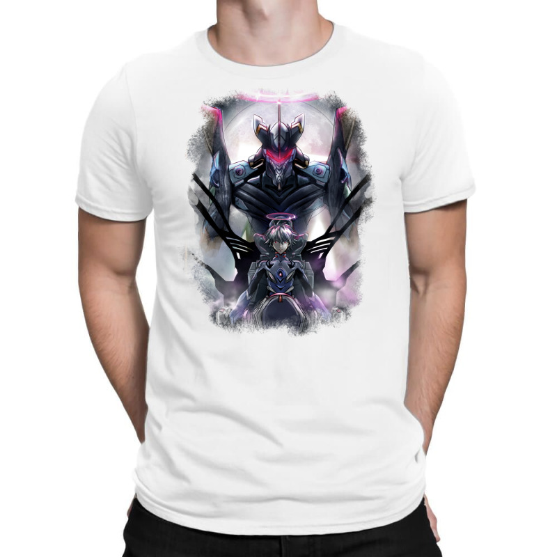 Kawrou Evangelion Anime Tra Digital Painting T-Shirt by legohtashyap | Artistshot