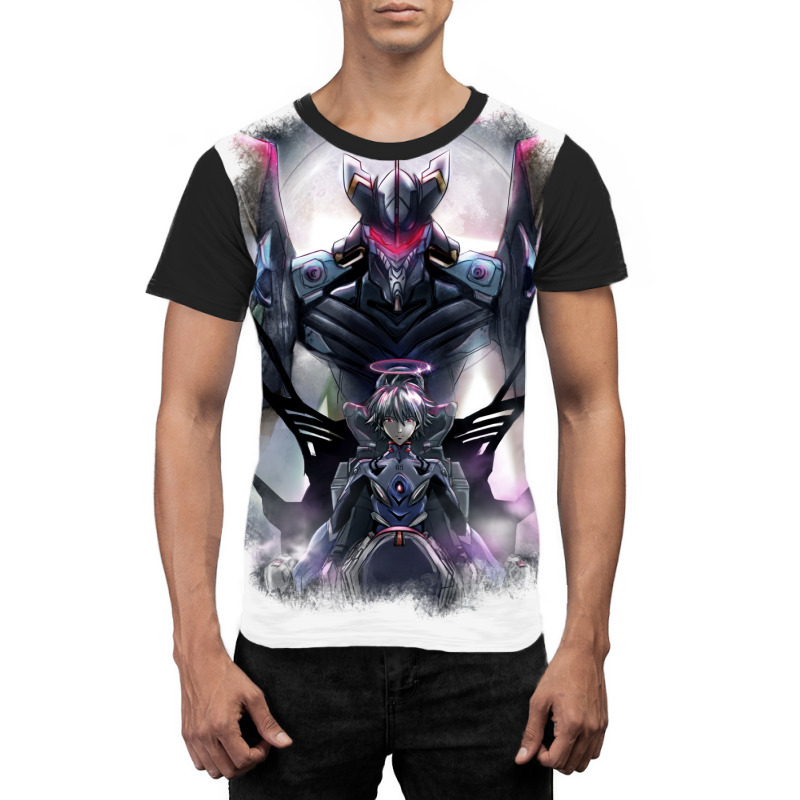 Kawrou Evangelion Anime Tra Digital Painting Graphic T-shirt by legohtashyap | Artistshot