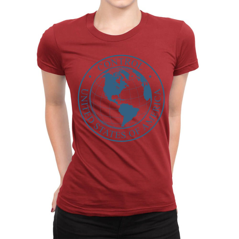 Control   United States Of America Ladies Fitted T-Shirt by bonayaassisih | Artistshot