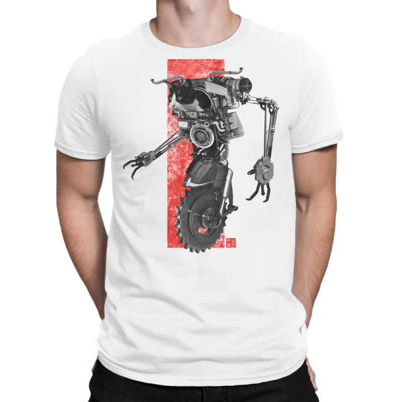 Robotic Cat   Sci Fi Steampunk T-Shirt by enzycahojen | Artistshot