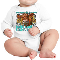 Heifer Sunflower Wanna Tuck That Back In Western Farm Animal T Shirt Long Sleeve Baby Bodysuit | Artistshot