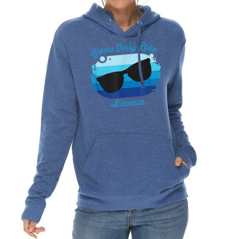 Greers Ferry Lake Arkansas Souvenir Graphic T Shirt Lightweight Hoodie by alph0r9bang | Artistshot