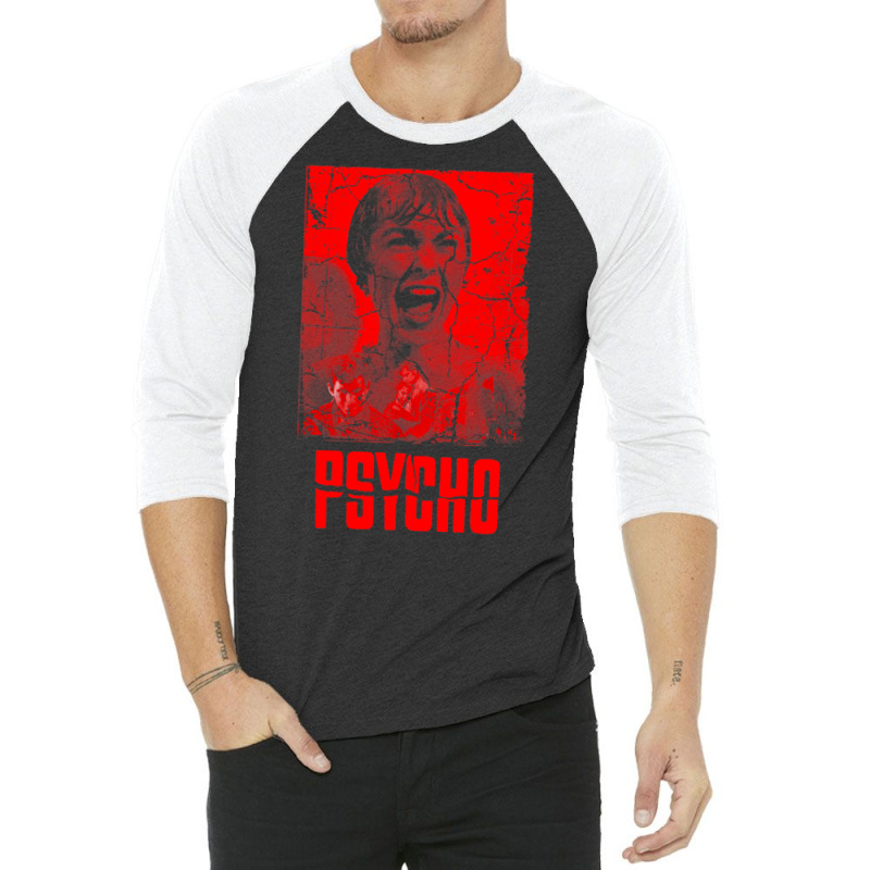 Psycho Scream Tee 3/4 Sleeve Shirt by dhalamvelkov1 | Artistshot