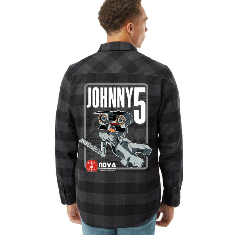 Nova Laboratories Johnny Five Flannel Shirt by direkibantoso | Artistshot