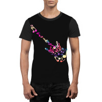 Music Note Guitar Graphic T-shirt | Artistshot