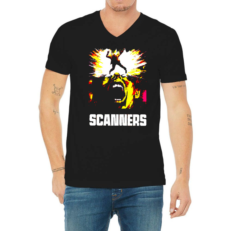 Scanners 1 V-Neck Tee by enzycahojen | Artistshot