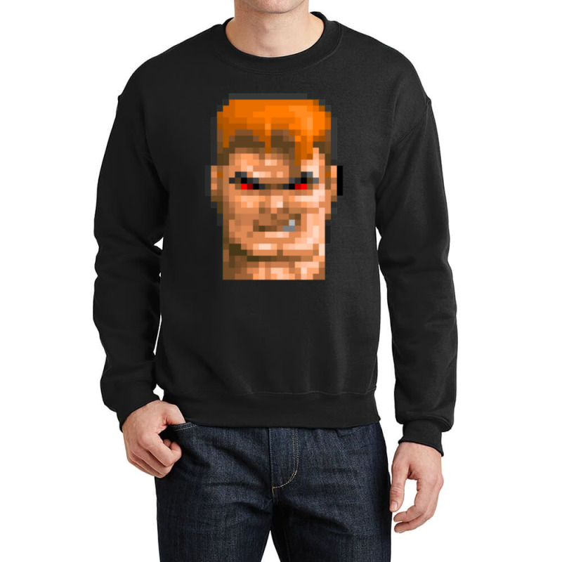 Wolfenstein 3d Bj Blazkowicz I Am Death Incarnated! Crewneck Sweatshirt by apolitery | Artistshot