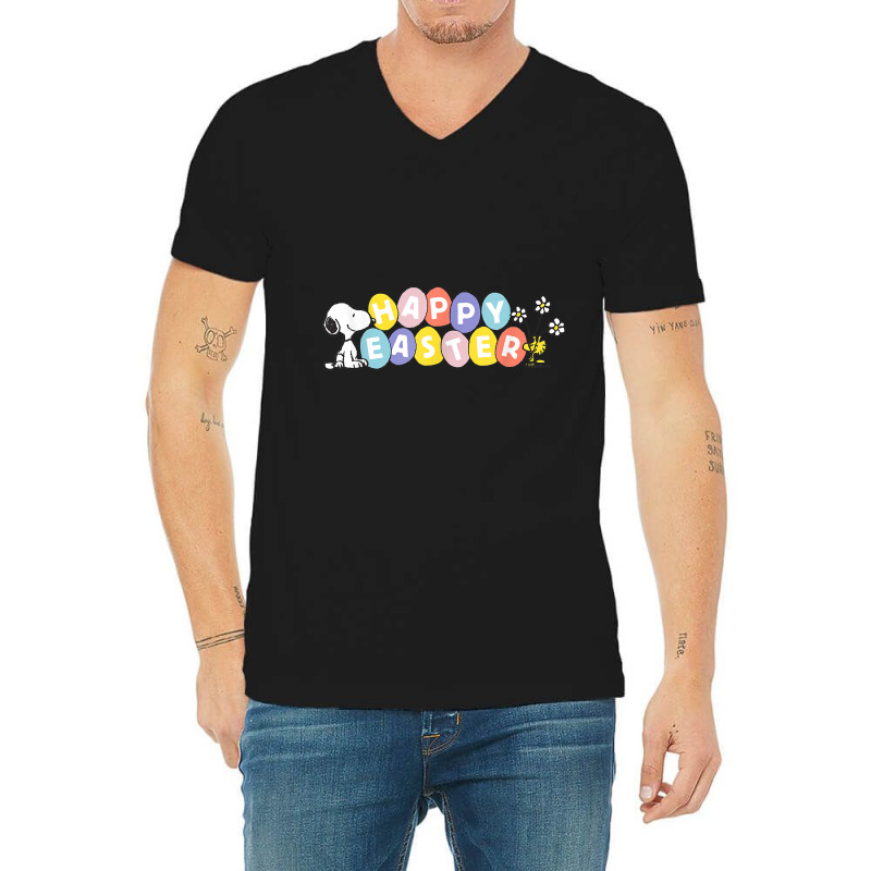 Peanuts Happy Easter T Shirt V-neck Tee | Artistshot