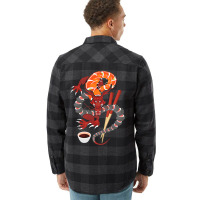 Sushi Dragon Anime Japan Japanese Cuisine Chef Food Lover Flannel Shirt | Artistshot