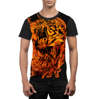 Roaring Fire Lion 1 Graphic T-shirt | Artistshot