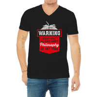 Warning V-neck Tee | Artistshot