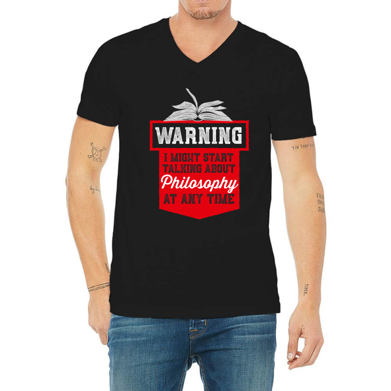 Warning V-neck Tee | Artistshot