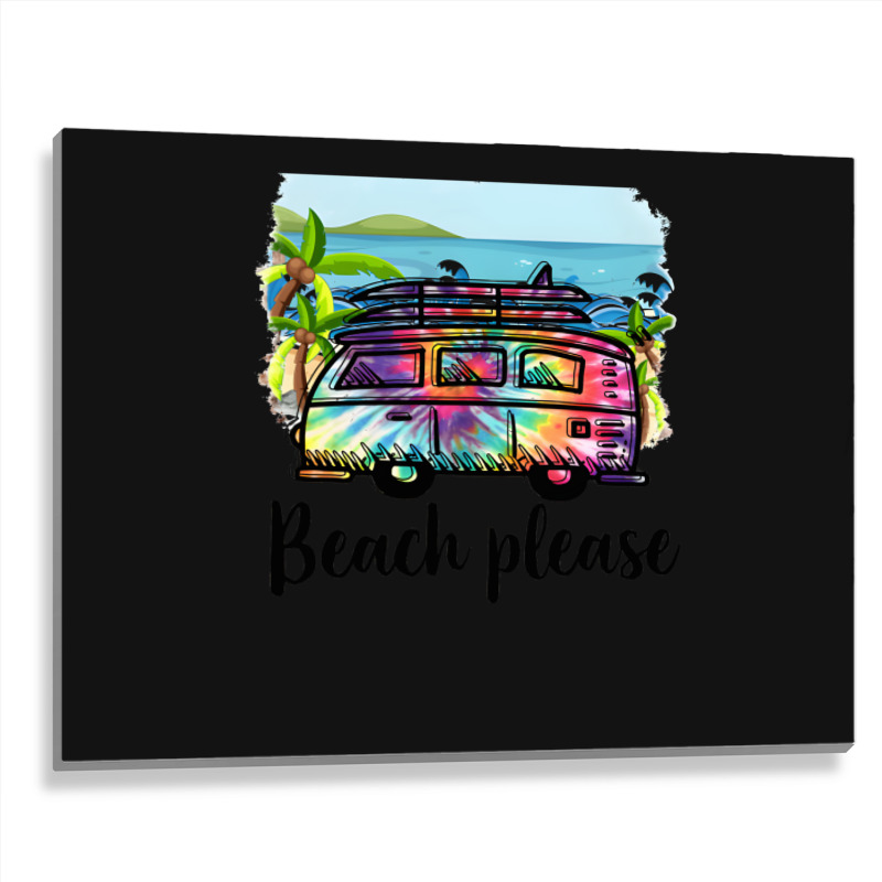 Artistshot Hot Trend Can We Go To The Beach, Please! Metal Print Horizontal | Artistshot