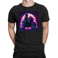 Motorcycle  Retro Synthwave T-shirt | Artistshot