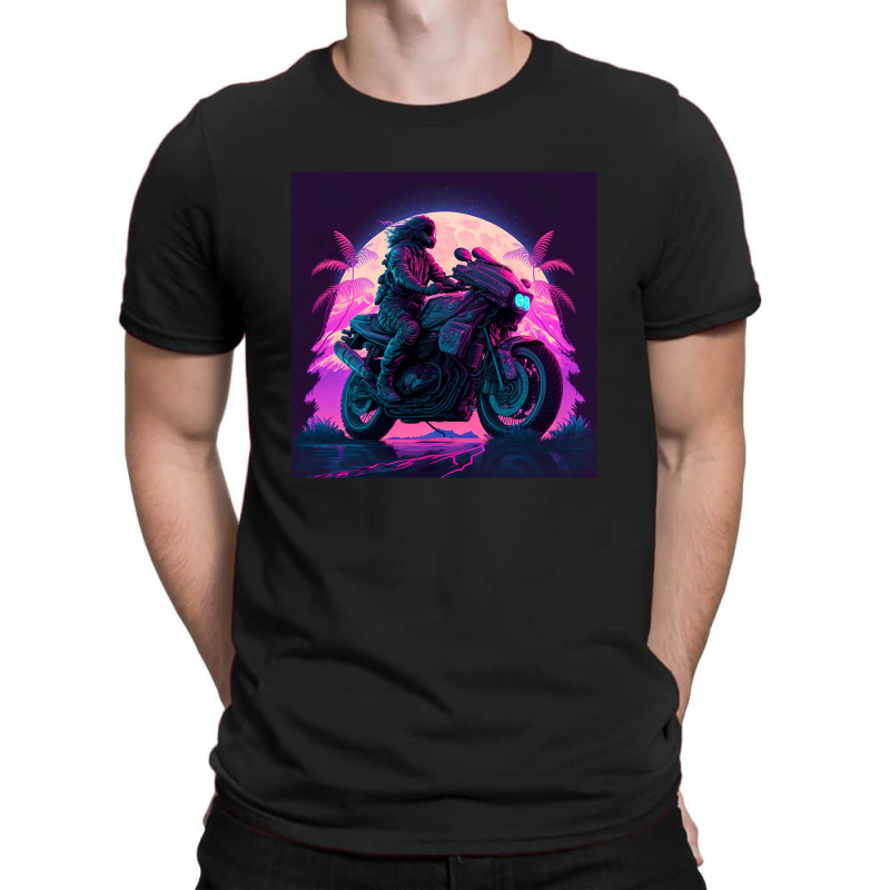 Motorcycle  Retro Synthwave T-Shirt by Agus Creative | Artistshot