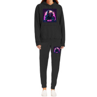 Motorcycle  Retro Synthwave Hoodie & Jogger Set | Artistshot