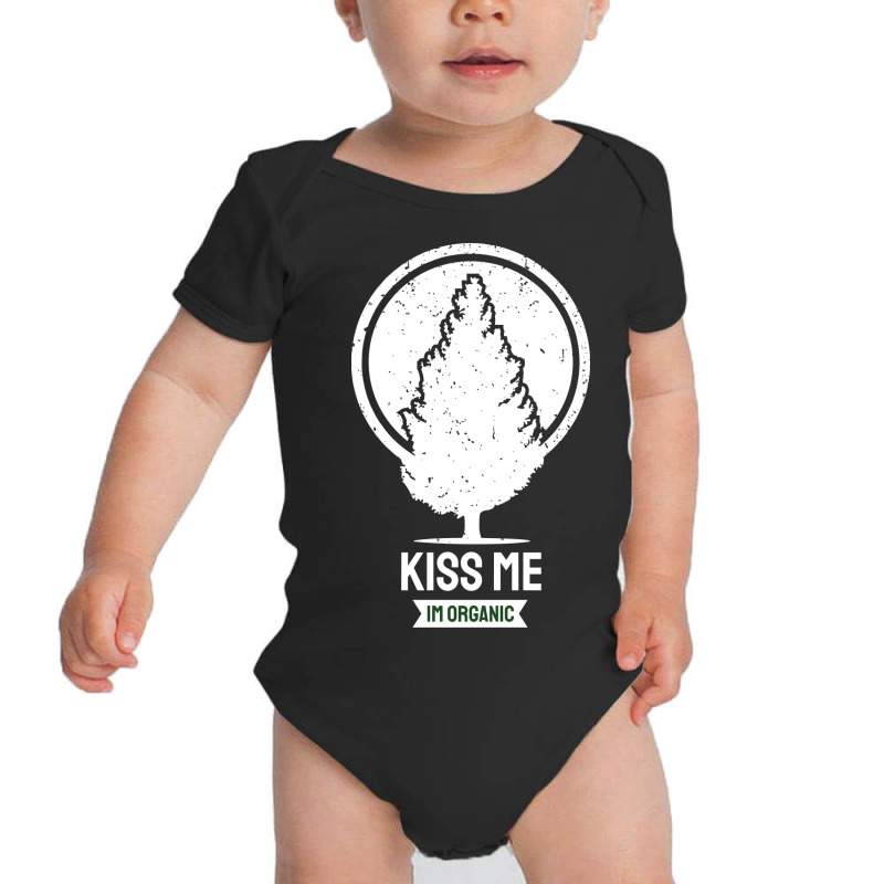 Kiss Me Im Organic Baby Bodysuit by April Shop | Artistshot