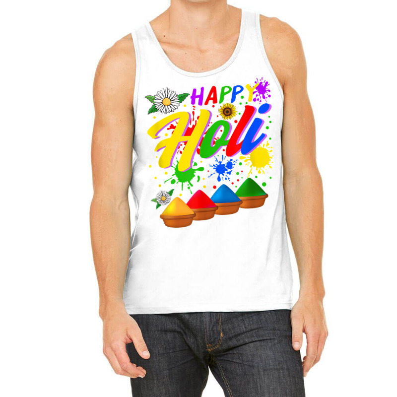 Happy Holi Festival Colors Festival Holi Festival Lover Holi T Shirt Tank Top | Artistshot