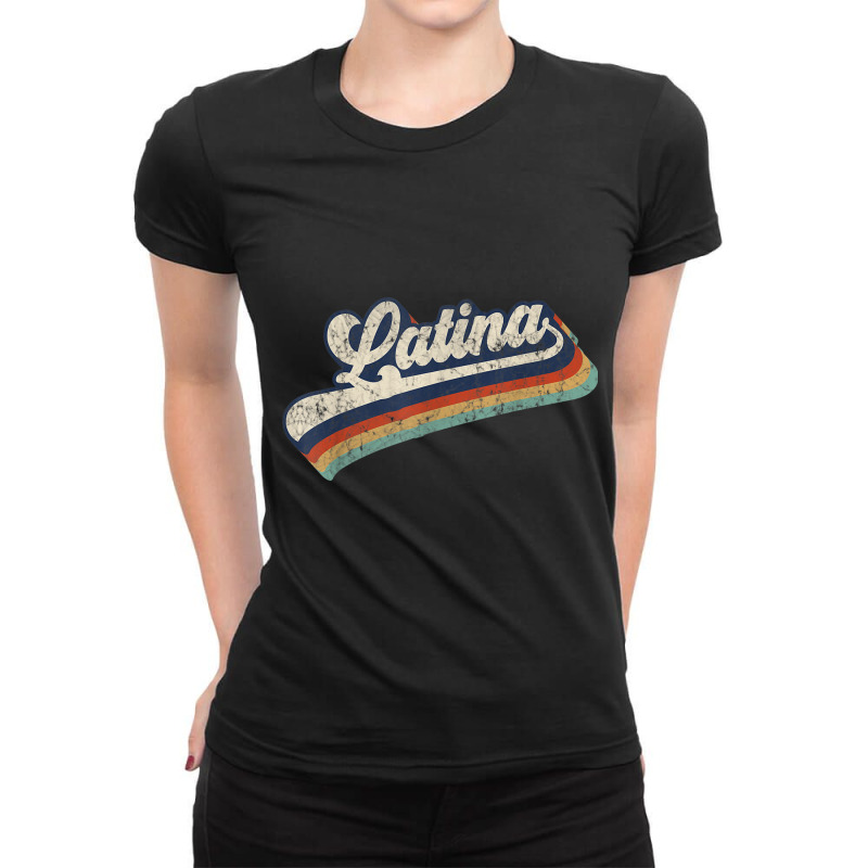 Cool Retro Latina Woman Mexican Girl Idea T Shirt Ladies Fitted T-Shirt by choninzel | Artistshot