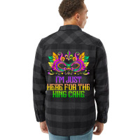 I'm Just Here For Mardi Gras King Cake Funny Carnival Party T Shirt Flannel Shirt | Artistshot