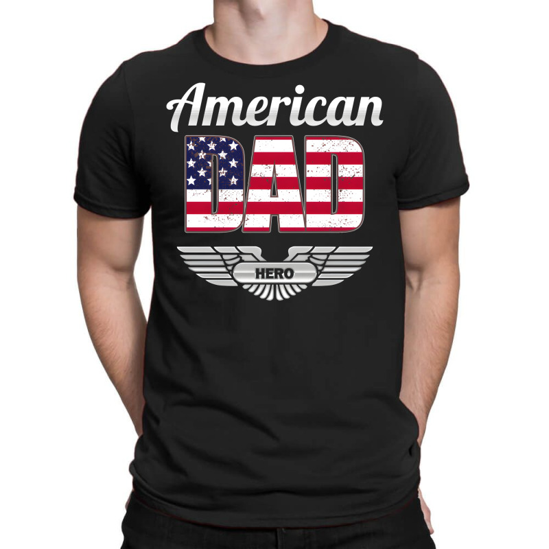 Artistshot Hot Trend Dad America American American Dad American Flag D T-shirt | Artistshot