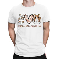 Peace Love Guinea Pigs T-shirt | Artistshot