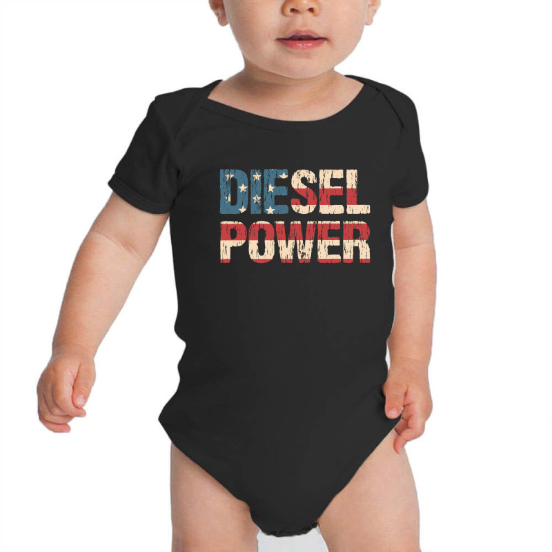 Diesel Power Flag | Truck Turbo Mechanic T-shirt Baby Bodysuit by John Phillips | Artistshot