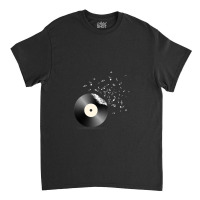 Vinyl Record - Music Notes Classic T-shirt | Artistshot