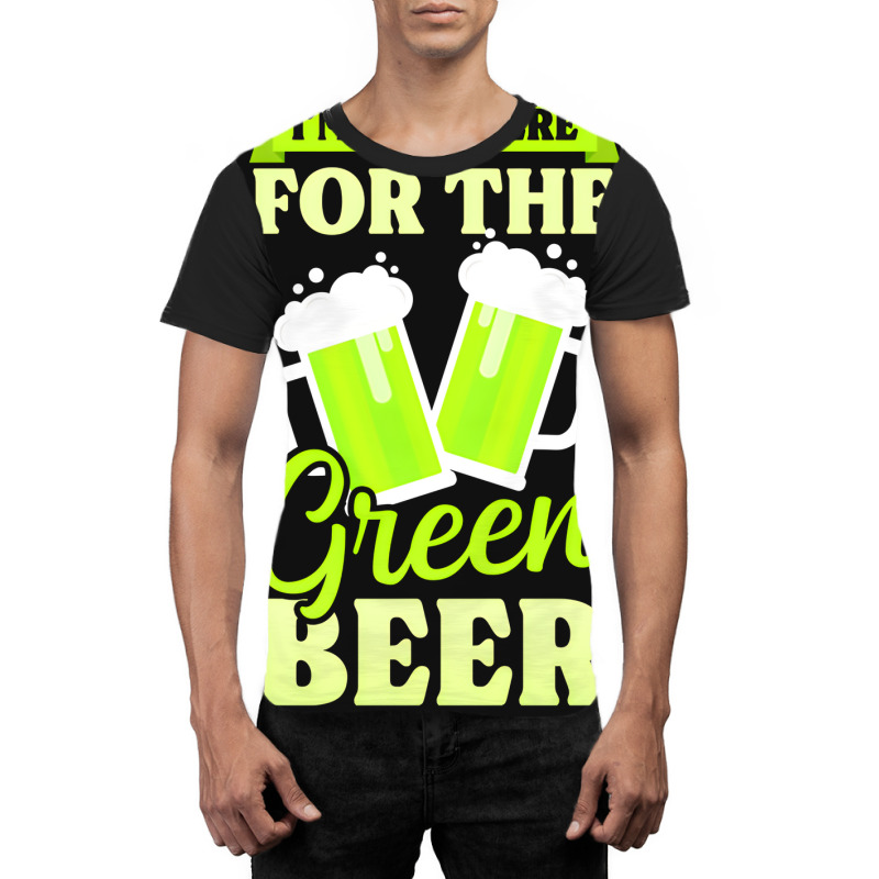 Artistshot Hot Trend Funny St Patricks Day Shirt   Here For Green Beer Graphic T-shirt | Artistshot