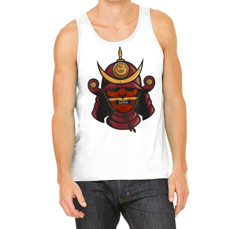 Samurai Warrior Mask Japan Yoroi Menpo T Shirt Tank Top by polioukhi | Artistshot