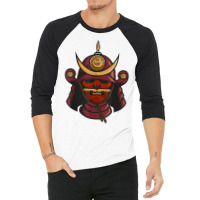 Samurai Warrior Mask Japan Yoroi Menpo T Shirt 3/4 Sleeve Shirt | Artistshot