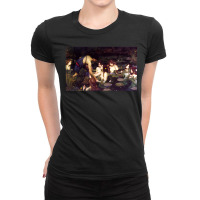 Artistshot Hot Trend Vintage Retro France Landscape Modern Modern Art Ladies Fitted T-shirt | Artistshot