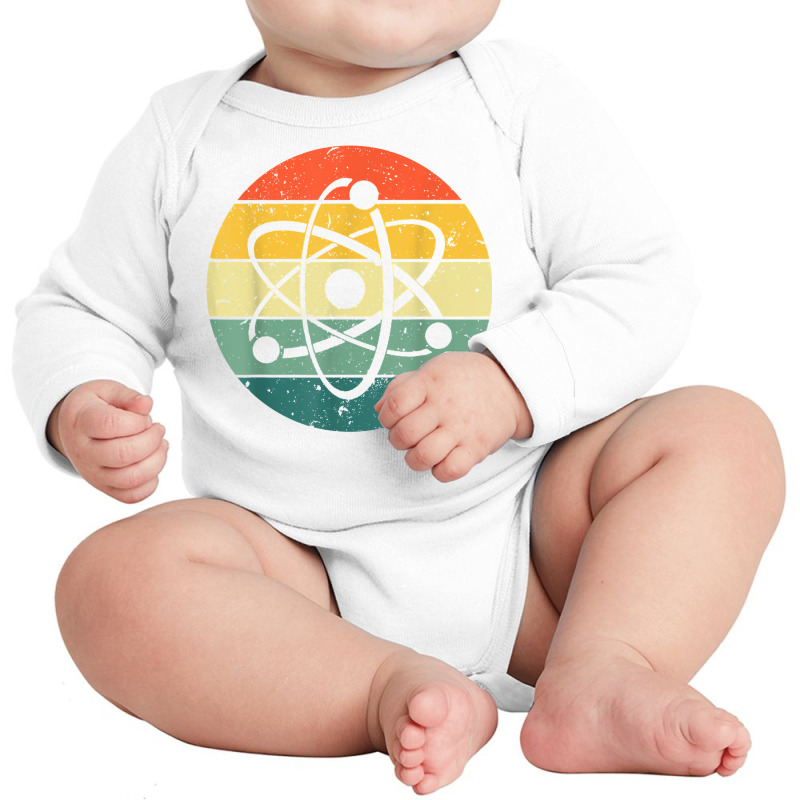 Cool Atom Art Men Women Biology Physics Chemistry Teacher T Shirt Long Sleeve Baby Bodysuit by tamkyfashions | Artistshot