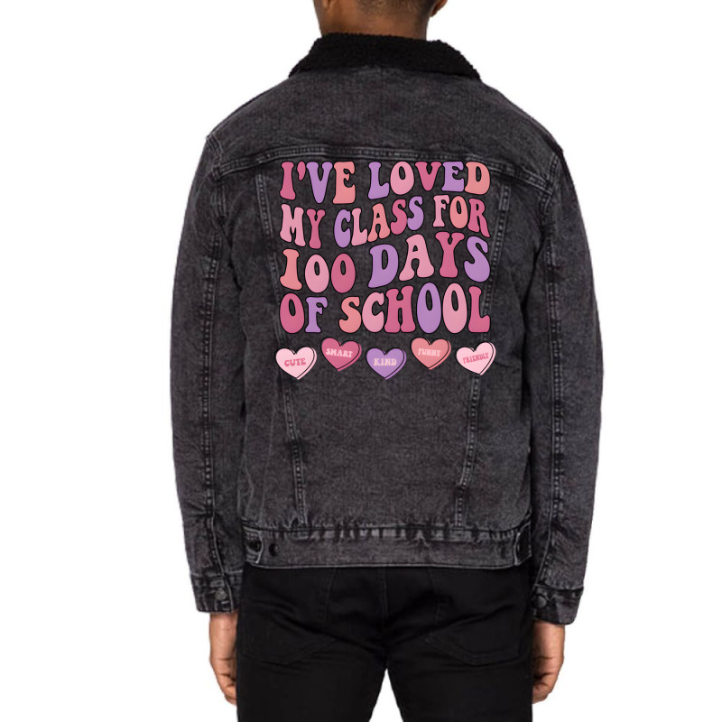 Artistshot Limited Edition Valentines Day For Teachers Teacher Gifts T Unisex Sherpa-lined Denim Jacket | Artistshot