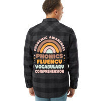 Phonemic Awareness Phonics Fluency Vocabulary Comprehension Pullover H Flannel Shirt | Artistshot