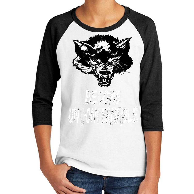 Become Ungovernable With Angry Wolf T Shirt Youth 3/4 Sleeve by delredske | Artistshot