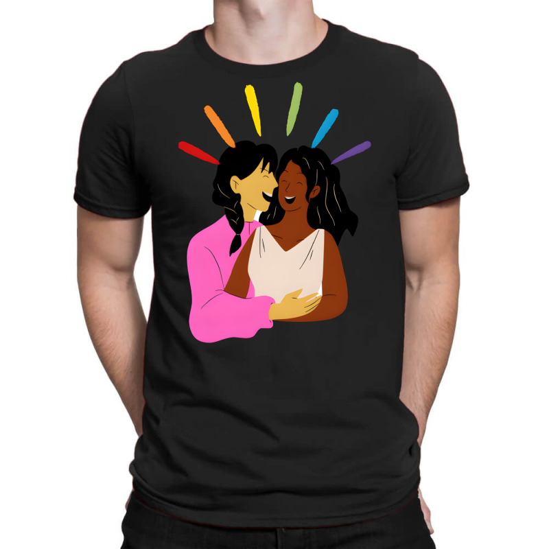 Artistshot Hot Trend Lesbian Love Bisexual Gay Pride Lesbian Lesbian C T-shirt | Artistshot