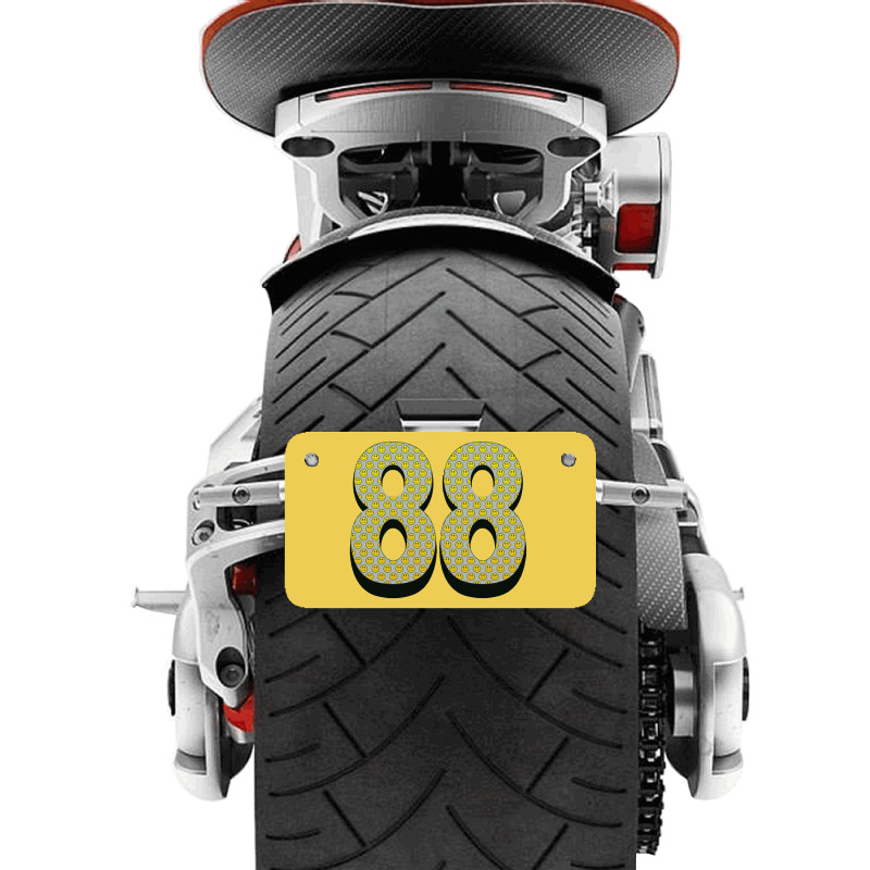 88 Smiley Face Motorcycle License Plate | Artistshot