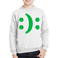 Minimal Art Of Happy Sad Face For Bipolar Disorder Awareness T Shirt Youth Sweatshirt | Artistshot