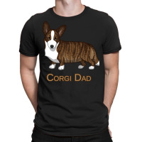 Black Tan Brindle Cardigan Welsh Corgi Dad Dog Lover Gift Long Sleeve T-shirt | Artistshot