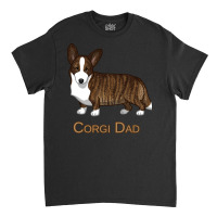 Black Tan Brindle Cardigan Welsh Corgi Dad Dog Lover Gift Long Sleeve Classic T-shirt | Artistshot