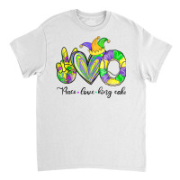 Peace Love King Cake Mardi Gras Tshirt Men Women Kids T Shirt Classic T-shirt | Artistshot