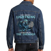 Thunder Dragon Birthday Gifts Dragon Lover Men Denim Jacket | Artistshot