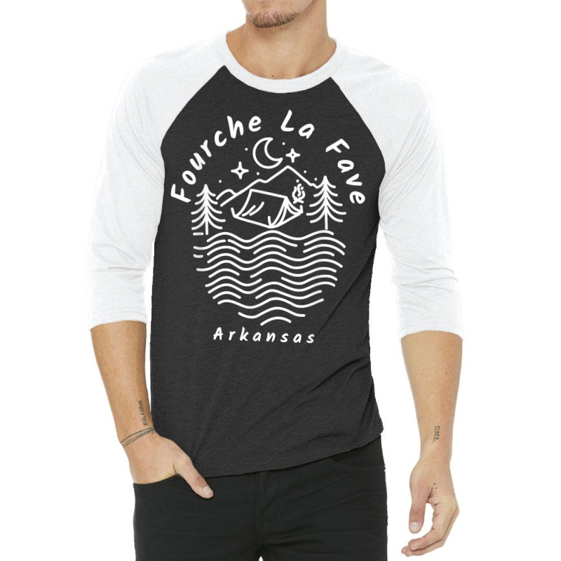 Fourche La Fave River Arkansas T Shirt 3/4 Sleeve Shirt by omano | Artistshot