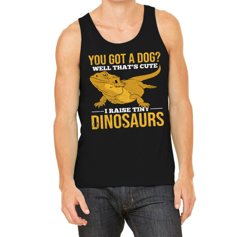 Tiny Dinosaurs Animal Pet Owner Reptile Funny Bearded Dragon Tank Top by AURRADILLARD | Artistshot