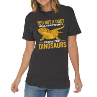 Tiny Dinosaurs Animal Pet Owner Reptile Funny Bearded Dragon Vintage T-shirt | Artistshot