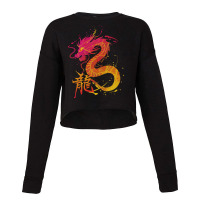 Traditional Chinese Dragon Cropped Sweater | Artistshot