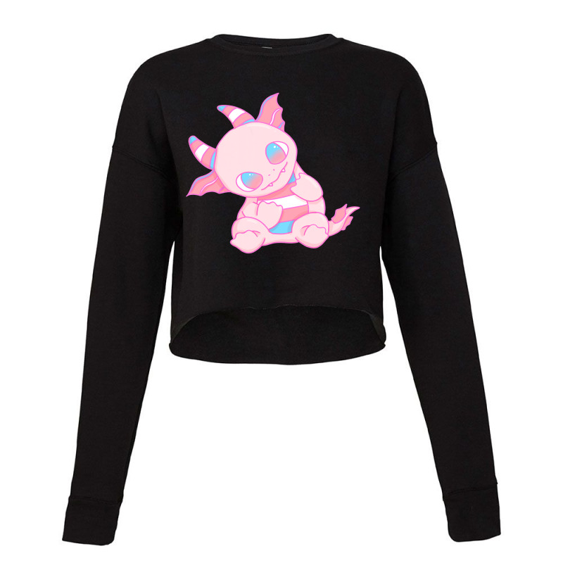 Trans Pride Dragon Transgender Cropped Sweater by AURRADILLARD | Artistshot