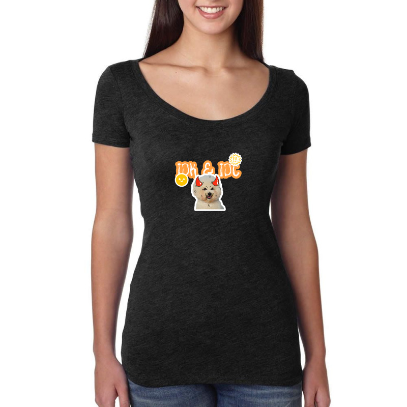 Angry Dog Meme 1 Women's Triblend Scoop T-shirt by JessicaParadis | Artistshot