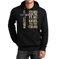 I Stand The Flag Kneel The Cross Us Unisex Hoodie | Artistshot